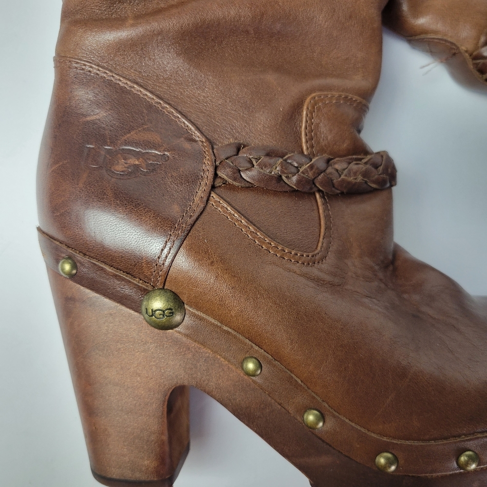 UGG Savana Leather Boots Size 6 - Picture 7 of 14